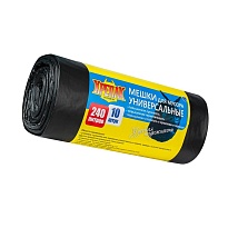 Мешки для мусора 240 л, черные, в рулоне 10 шт., ПНД 40 мкм, 1250х1000 мм, Крепак, 4607075710153 в Нижнем Тагиле Мешки для мусора 240 л, черные, в рулоне 10 шт., ПНД 40 мкм, 1250х1000 мм, Крепак, 4607075710153 в Нижнем Тагиле