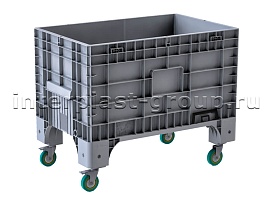 Контейнер iBox сплошной на колесах серый в Нижнем Тагиле Контейнер iBox сплошной на колесах серый в Нижнем Тагиле