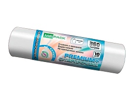 Мешки для мусора 360 л, белые, в рулоне 10 шт., ПВД 65 мкм, 1400х1000 мм, PREMIUM+, 3601015302 в Нижнем Тагиле