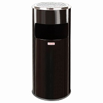 Урна с пепельницей 27 л, нержавеющая сталь, черная, LAIMA PROFESSIONAL в Нижнем Тагиле Урна с пепельницей 27 л, нержавеющая сталь, черная, LAIMA PROFESSIONAL в Нижнем Тагиле
