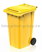 Контейнер для мусора 240 л желтый облегченный 240 желтый в Нижнем Тагиле