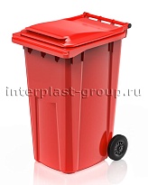 Контейнер для мусора 240 л красный облегченный 240 красный в Нижнем Тагиле