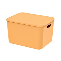 Ящик пластиковый вкладываемый желтый 410х305х245 мм в Нижнем Тагиле