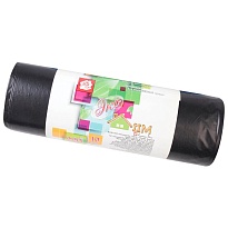 Мешки для мусора 220 л, черные, в рулоне 10 шт., ПВД, 29 мкм, 1100х830 мм, Концепция Быта ЭкоДом, 604924 в Нижнем Тагиле Мешки для мусора 220 л, черные, в рулоне 10 шт., ПВД, 29 мкм, 1100х830 мм, Концепция Быта ЭкоДом, 604924 в Нижнем Тагиле