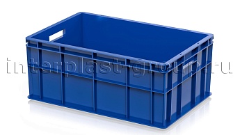 Ящик для молока, мяса, овощей и фруктов сплошной синий в Нижнем Тагиле