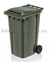Контейнер для мусора 240 л зеленый облегченный 240 зеленый в Нижнем Тагиле